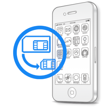 iPhone 4 - Обрезка сим-карты под Micro-Sim