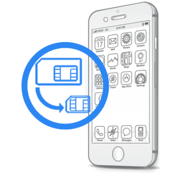 iPhone 7 Plus - Обрезка сим-карты под Nano-Sim