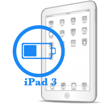 Ремонт Ремонт iPad iPad 3 Замена батареи (аккумулятора) на 