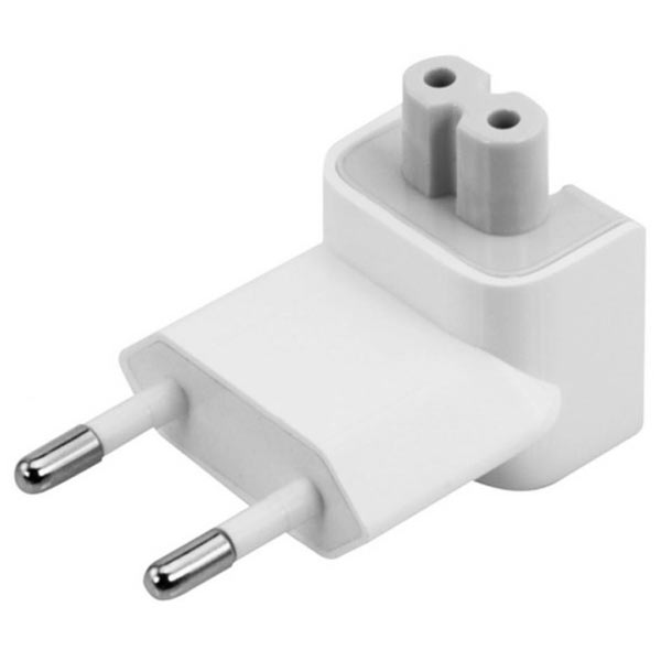 Переходник (носик) для блоков питания Apple MacBook, iPhone, iPad (евро вилка для зарядки)