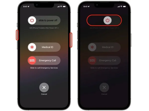 Стандартная перезагрузка iPhone